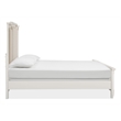 Magnussen Home Willowbrook Egg Shell White King Panel Upholstered Bed