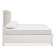 Magnussen Home Willowbrook Egg Shell White King Panel Upholstered Storage Bed