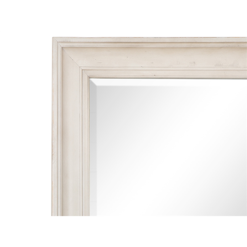 Magnussen Home Newport Alabaster Drawer Dresser With Landscape Mirror