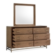 Magnussen Home Lindon Belgian Double Drawer Dresser With Landscape Mirror