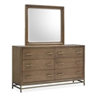 Magnussen Home Lindon Belgian Double Drawer Dresser With Landscape Mirror