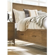 Magnussen Home Lindon Belgian Wheat And Coffee Bean Queen Panel Storage Bed