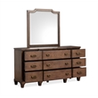 Salt Life Home Sugar Mill Spiced Rum Drawer Dresser With Shaped Mirror
