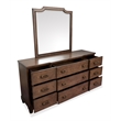 Salt Life Home Sugar Mill Spiced Rum Drawer Dresser With Shaped Mirror
