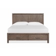 Magnussen Home Westbourne Dark Umber Queen Panel Storage Bed