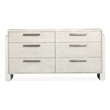Magnussen Home Lorelei Misty Cloud 6-Drawers Bedroom Dresser