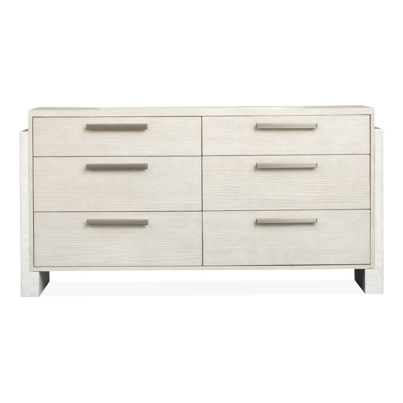 Magnussen Home Lorelei Misty Cloud Dresser With Landscape Mirror