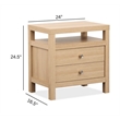 Magnussen Home Merrifield Sandstone Beige Drawer Nightstand