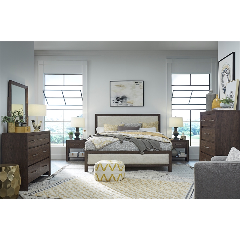 Magnussen Home Llewellyn Columbian Walnut Open Nightstand