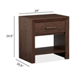 Magnussen Home Llewellyn Columbian Walnut Open Nightstand