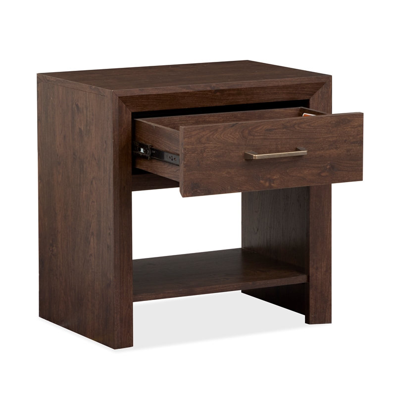 Magnussen Home Llewellyn Columbian Walnut Open Nightstand