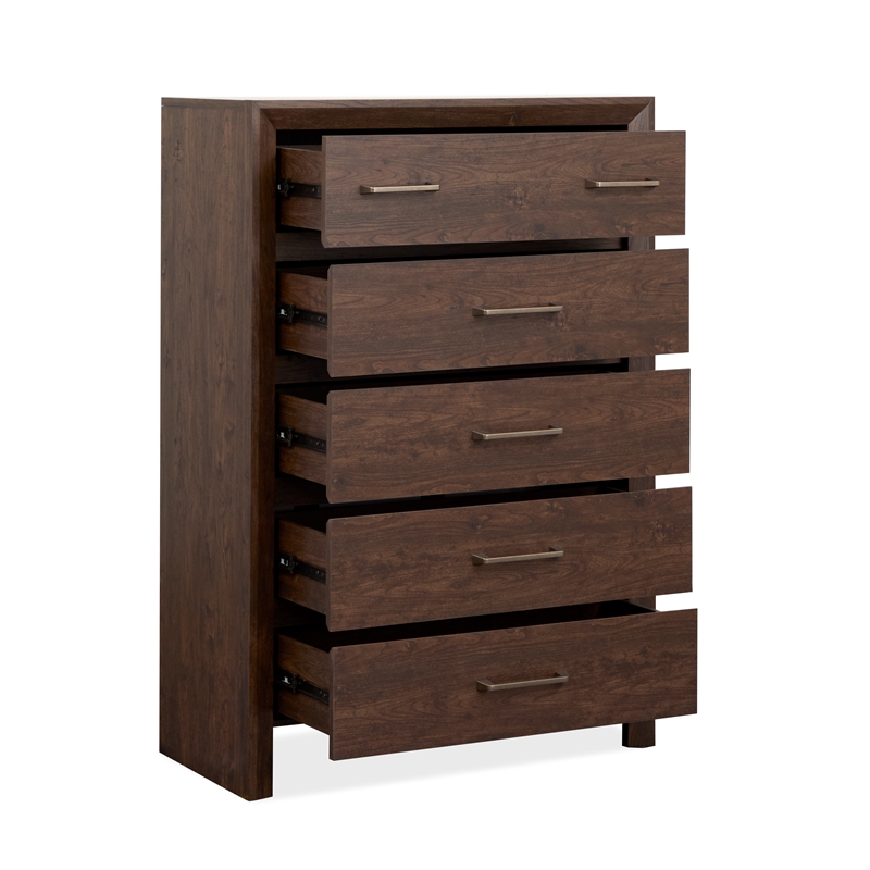 Magnussen Home Llewellyn Columbian Walnut 5-Drawers Bedroom Chest