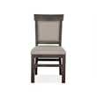 Magnussen Home Bellamy Peppercorn Upholstered Side Chair Two Pack