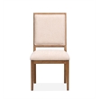 Magnussen Home Marcel Harvest Brown Upholstered Side Chair Two Pack
