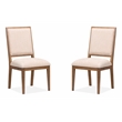 Magnussen Home Marcel Harvest Brown Upholstered Side Chair Two Pack