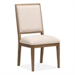 Magnussen Home Marcel Harvest Brown Upholstered Side Chair Two Pack