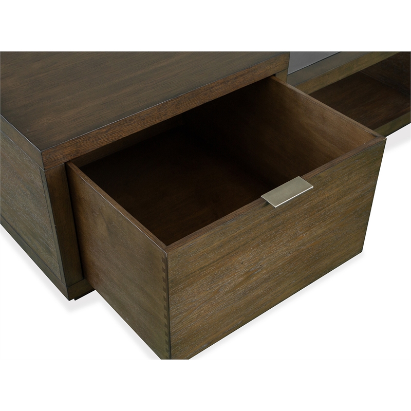 Magnussen Home Merrick Rectangular Cocktail Table With Casters