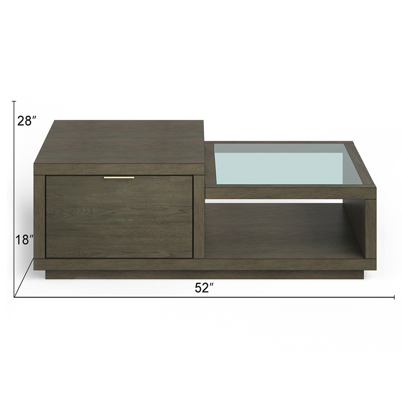 Magnussen Home Merrick Rectangular Cocktail Table With Casters