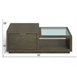 Magnussen Home Merrick Rectangular Cocktail Table With Casters