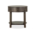 Magnussen Home Hadleigh Black Coffee Bean Round End Table
