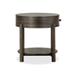 Magnussen Home Hadleigh Black Coffee Bean Round End Table