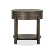 Magnussen Home Hadleigh Black Coffee Bean Round End Table