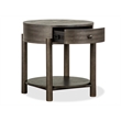 Magnussen Home Hadleigh Black Coffee Bean Round End Table