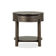 Magnussen Home Hadleigh Black Coffee Bean Round End Table