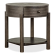 Magnussen Home Hadleigh Black Coffee Bean Round End Table