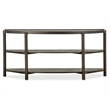 Magnussen Home Hadleigh Black Coffee Bean Demilune Sofa Table