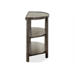 Magnussen Home Hadleigh Black Coffee Bean Demilune Sofa Table