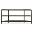 Magnussen Home Hadleigh Black Coffee Bean Demilune Sofa Table