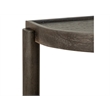 Magnussen Home Hadleigh Black Coffee Bean Demilune Sofa Table