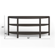 Magnussen Home Hadleigh Black Coffee Bean Demilune Sofa Table
