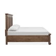 Magnussen Home Adler Court Florentine Walnut King Panel Storage Bed