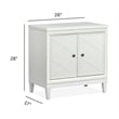 Magnussen Home Springhouse Whisper White Door Nightstand