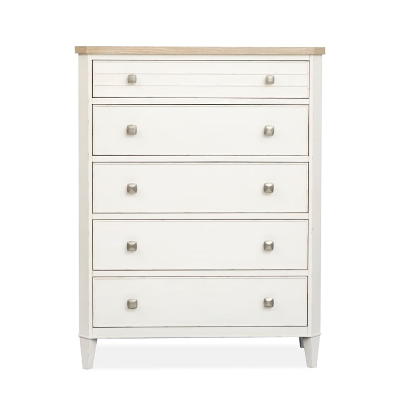Salt Life Home Echo Isles Sea Pearl And Driftwood 5-Drawers Chest