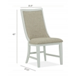 Magnussen Home Heron Cove Upholstered Host Chair Two Pack