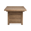 Magnussen Home Plum Creek Sierra Brown Extendable Trestle Dining Table