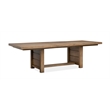 Magnussen Home Plum Creek Sierra Brown Extendable Trestle Dining Table