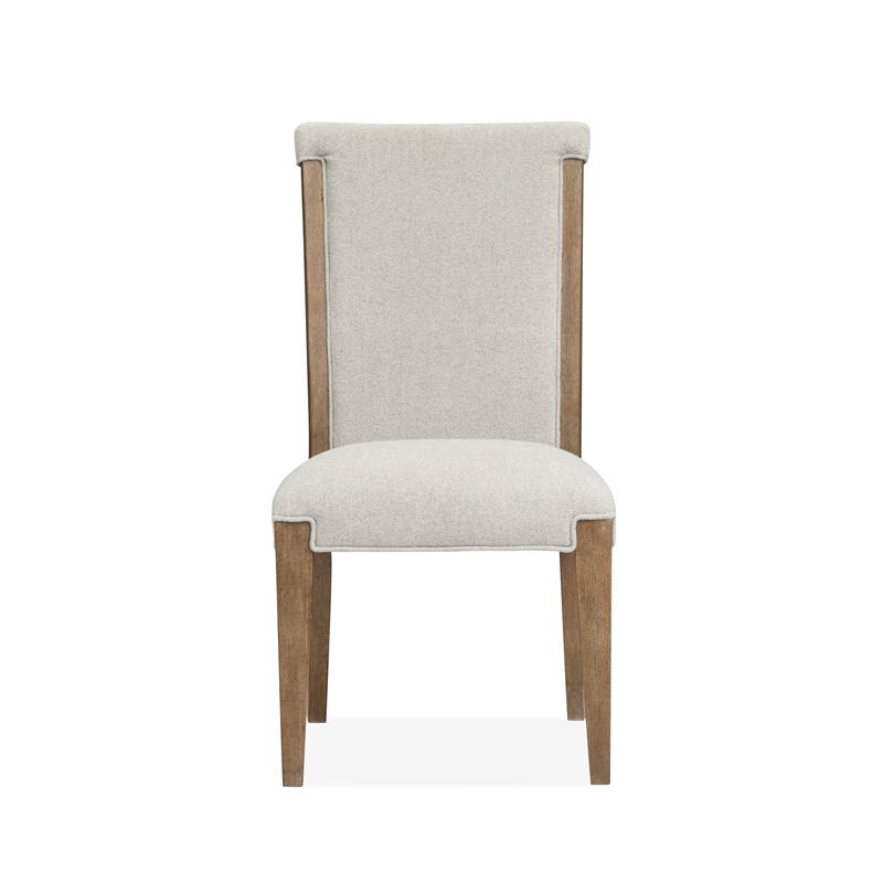 Magnussen Home Plum Creek Sierra Brown Upholstered Side Chair Two Pack