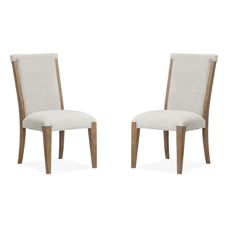 Magnussen Home Plum Creek Sierra Brown Upholstered Side Chair Two Pack