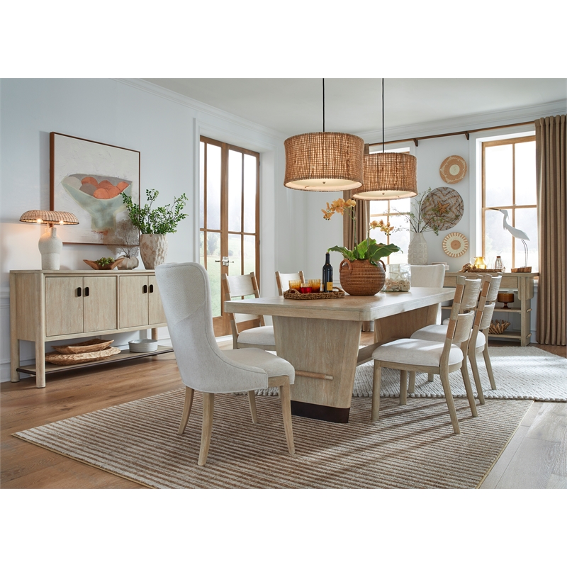 Salt Life Home Sunset Cove Sanibel Brown Trestle Dining Table