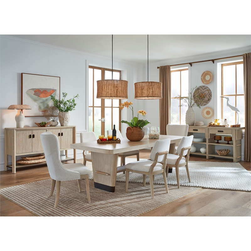 Salt Life Home Sunset Cove Sanibel Brown Trestle Dining Table
