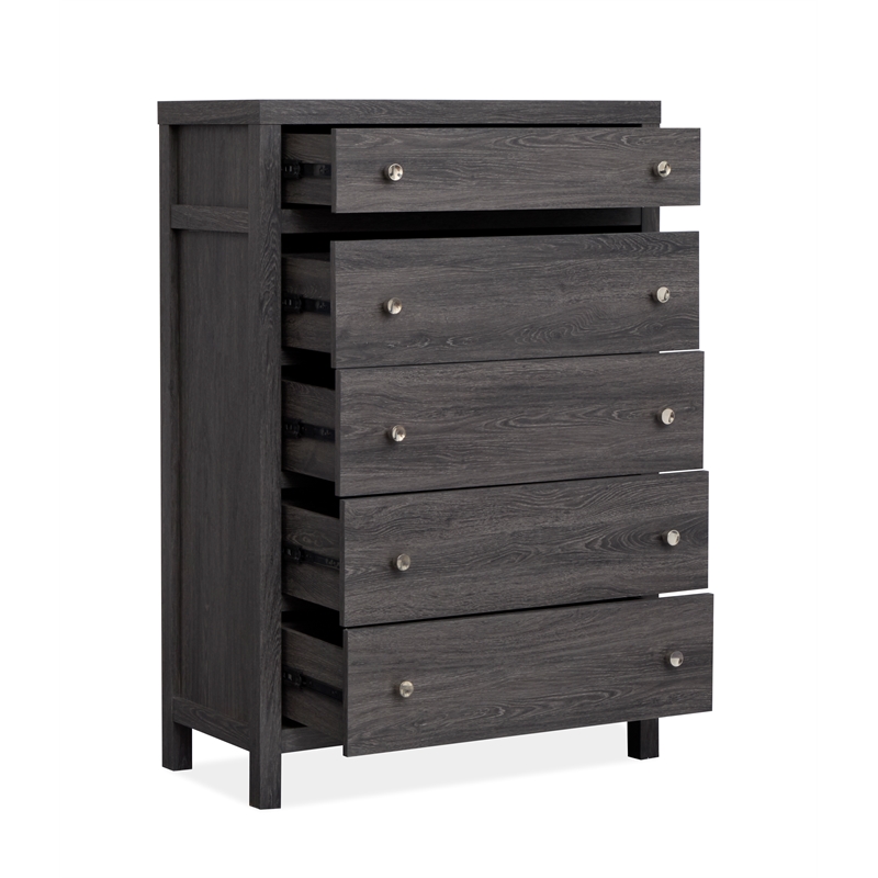 Magnussen Home Merrifield Raisin Black 5-Drawers Bedroom Chest