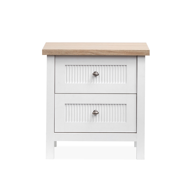 Salt Life Home Windmill Harbour White Whisp And Sand Drawer Nightstand