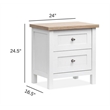 Salt Life Home Windmill Harbour White Whisp And Sand Drawer Nightstand