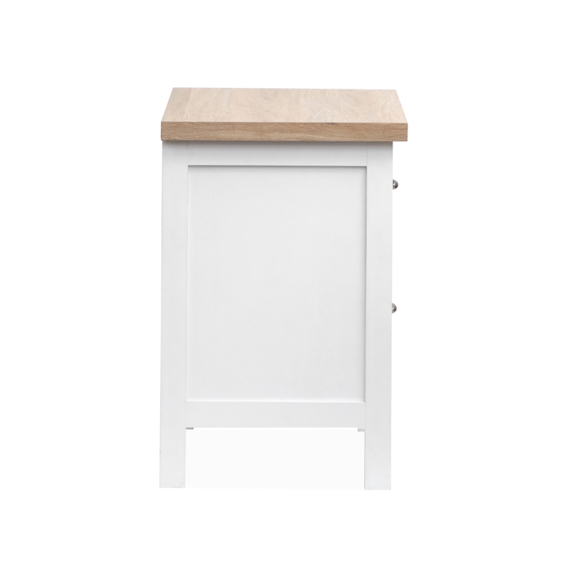 Salt Life Home Windmill Harbour White Whisp And Sand Drawer Nightstand