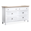 Salt Life Home Windmill Harbour Double Drawer Dresser With Portrait Mirror