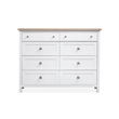 Salt Life Home Windmill Harbour White Whisp and Sand 8-Drawer Chesser